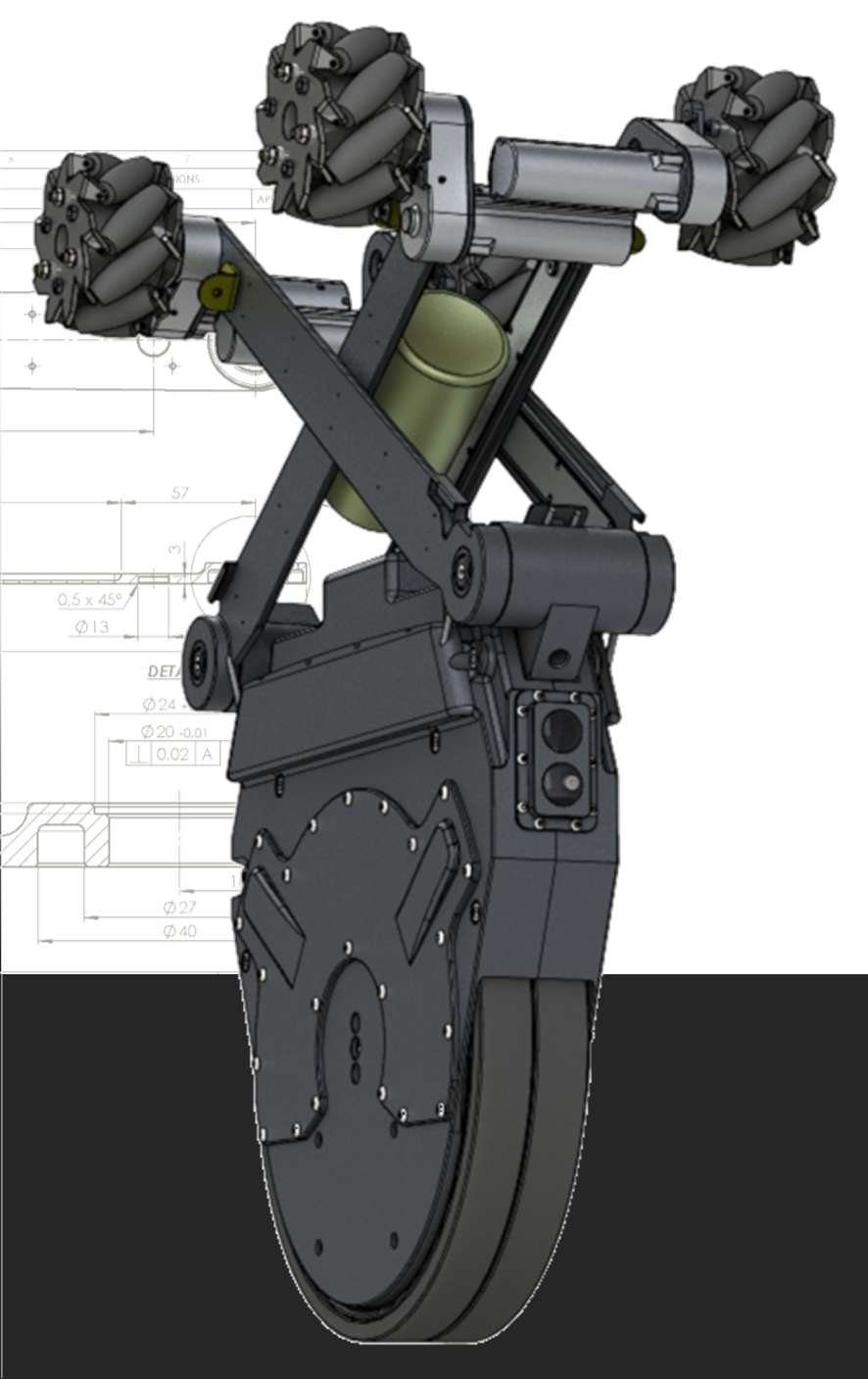 Underground cable-laying robot