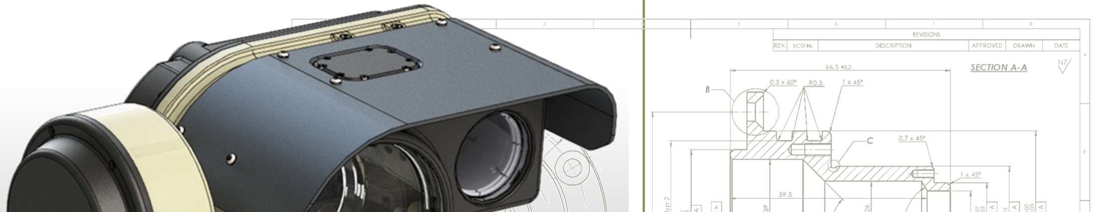 Stationary observation head