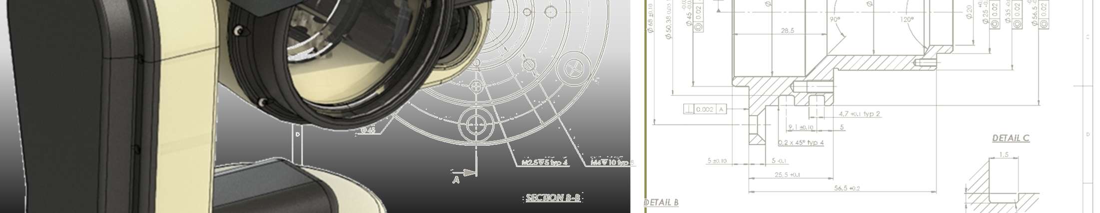Stationary observation head